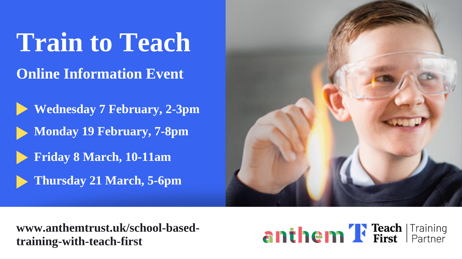 Train to teach information events